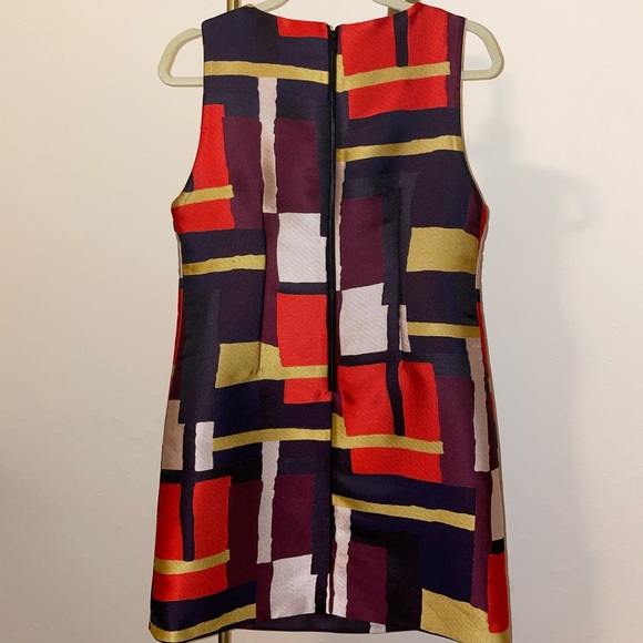 Alice + Olivia A-line Color Block Retro Dress - Picture 2 of 5